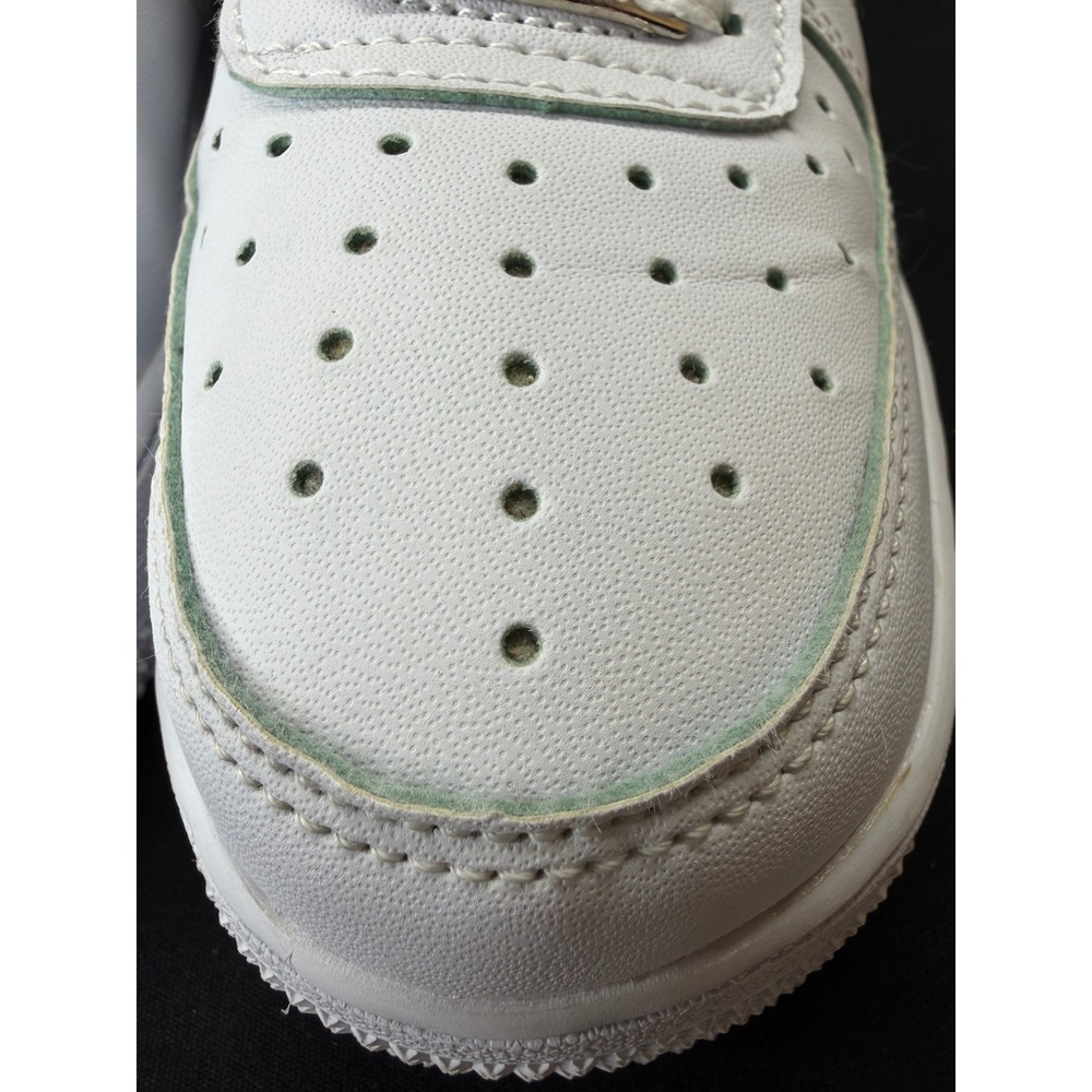 Nike Air Force 1 Low Animal Cow Print White Mustard Yellow Sneakers Womens 7.5 - Picture 5 of 16